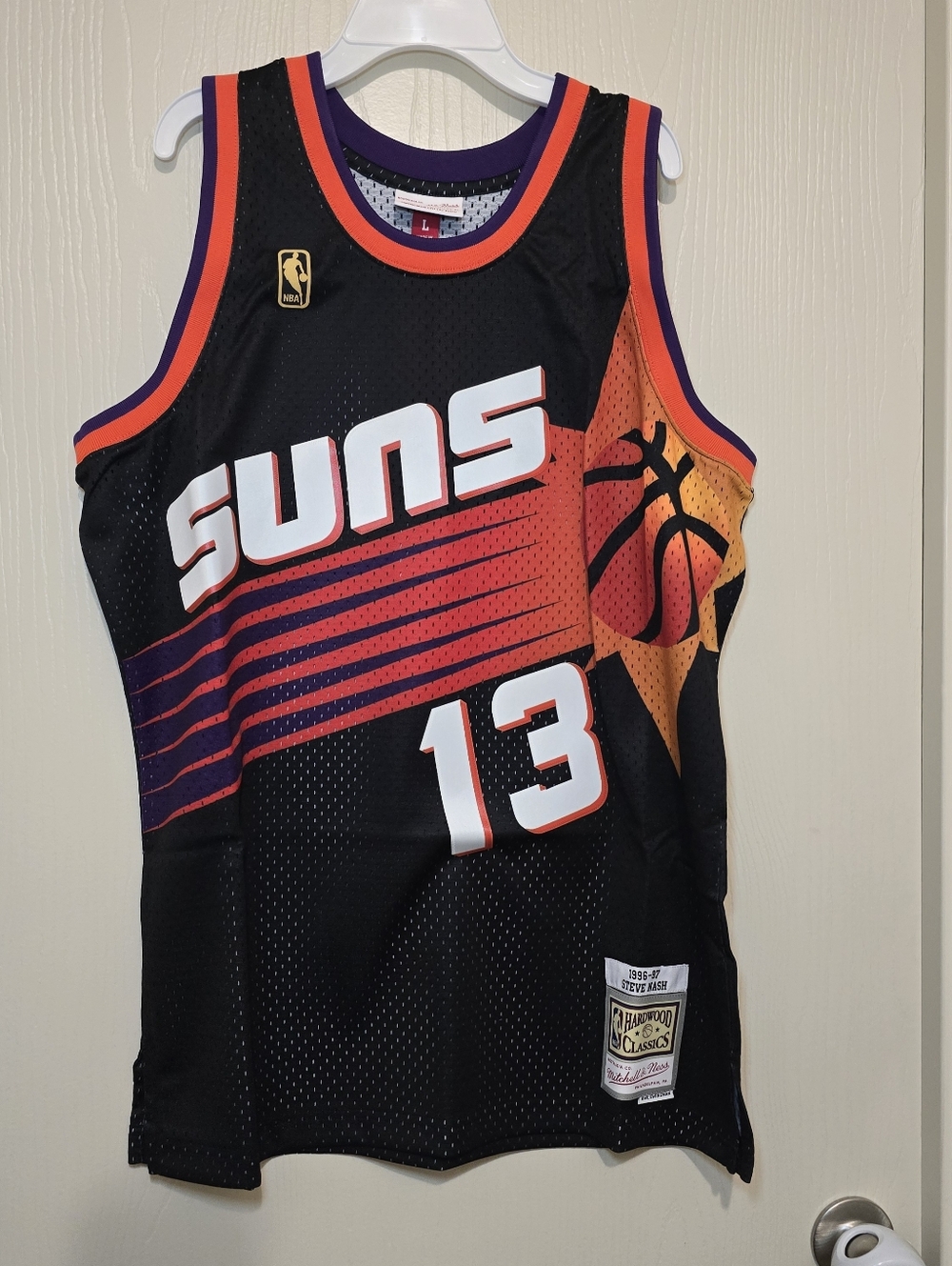 M&N Men NBA  Swingman Alternate Jersey‎ Suns 1996 Steve Nash size L new